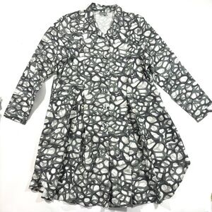 Niche Nilgun Derman Popover Half Button Dress Lagenlook